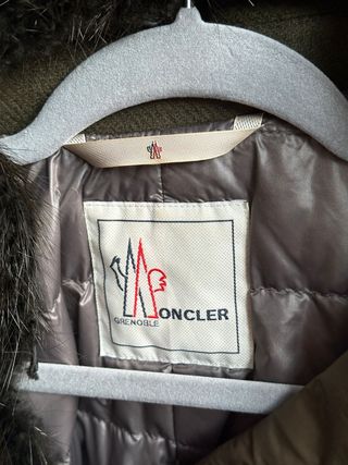 Chaqueta plumón verde Moncler mujer