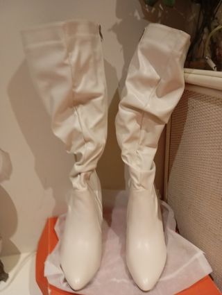 Botas blancas mujer