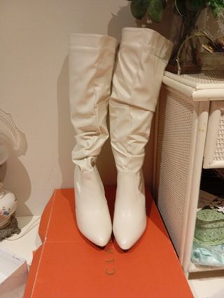 Botas blancas mujer
