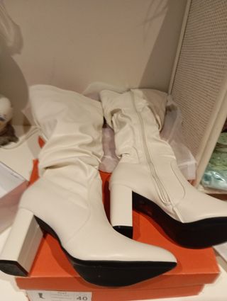 Botas blancas mujer
