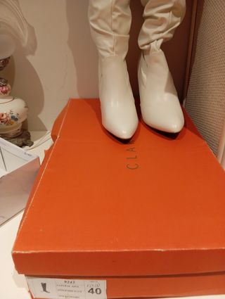 Botas blancas mujer