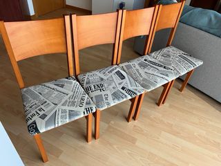 Mesa extensible y sillas