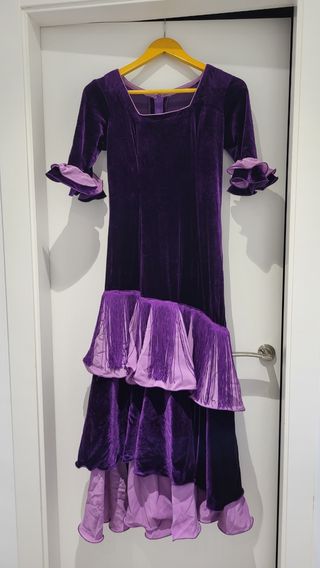 Vestido flamenco morado nazareno