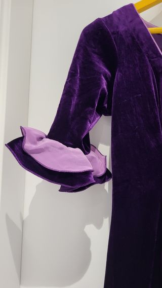 Vestido flamenco morado nazareno