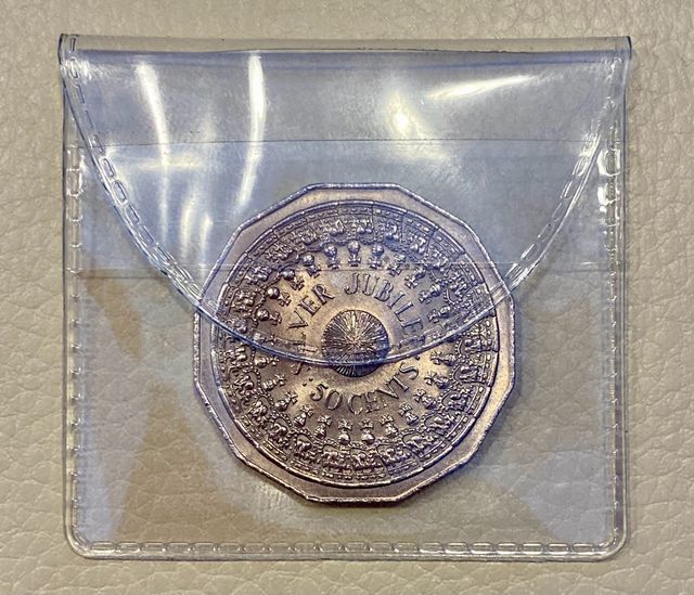 Moneta 50 CENTS - jubille Silver - 1977