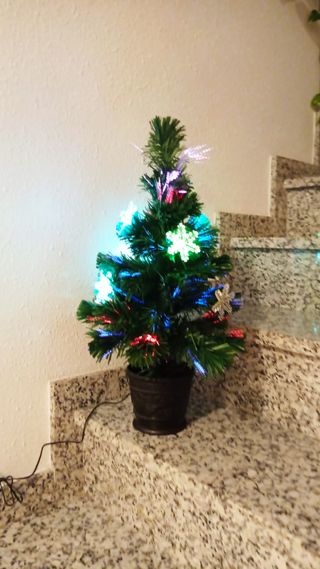 Árbol navidad fibra óptica 