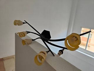 Pareja - base lámparas de techo (forja)