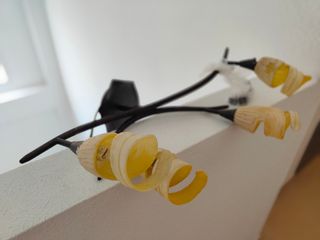 Pareja - base lámparas de techo (forja)