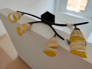 Pareja - base lámparas de techo (forja)