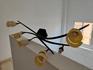 Pareja - base lámparas de techo (forja)