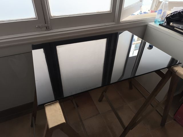 Cristal oscurecido tintado 80x54cm