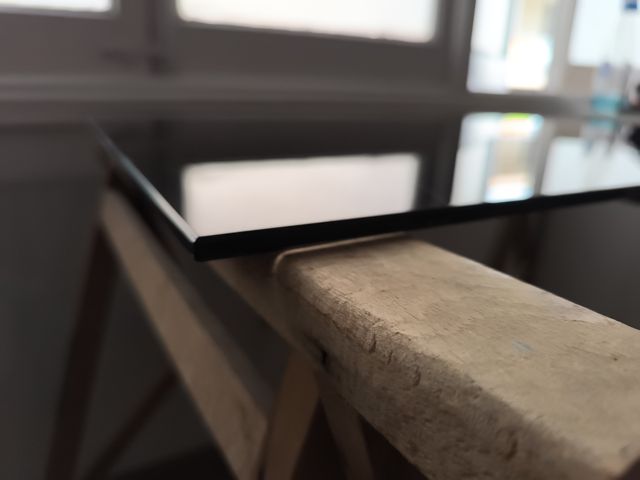 Cristal oscurecido tintado 80x54cm