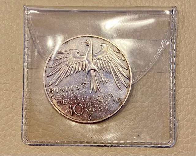 Moneta 10 Mark - Olimpische Munchen 1972 - Argento
