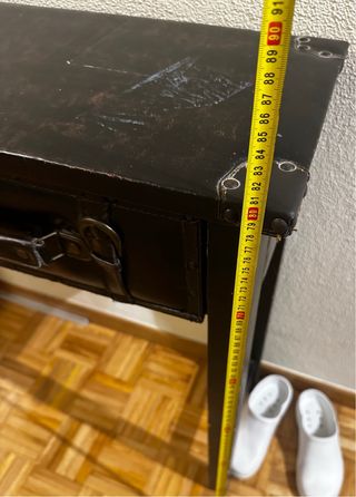 mesa de recibidor o entrada con dos cajones