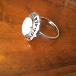 Anello argento con opale
