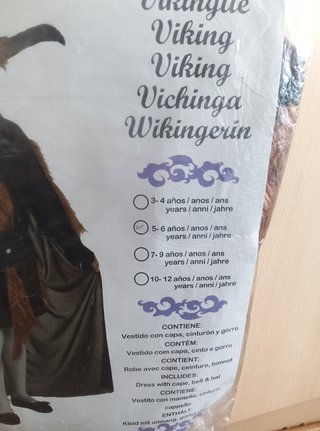 Disfraz niño vikingo complementos NUEVO