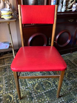 MESA COMEDOR + 6 SILLAS VINTAGE RETRO AÑOS 60