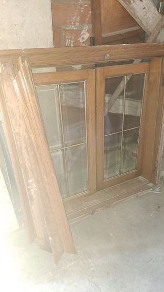 Ventana madera con cristal