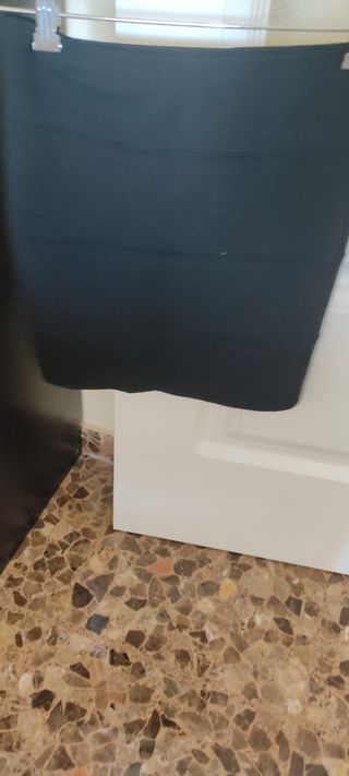 Minifalda algodón negro