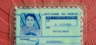 Mini DNI Marruecos RARO