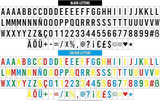 Cartel personalizable con iluminación