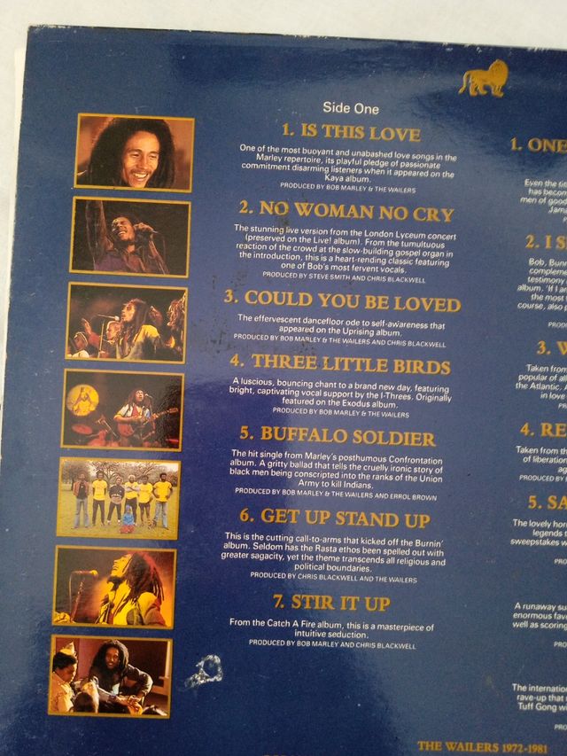 Vinilo Bob Marley 1984