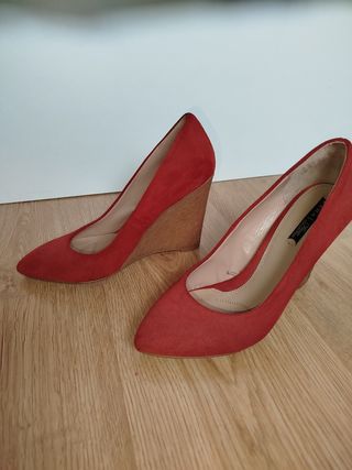 Zapatos ante número 39 de Zara