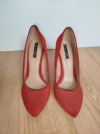 Zapatos ante número 39 de Zara