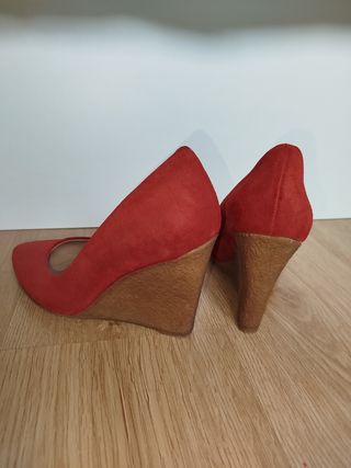 Zapatos ante número 39 de Zara