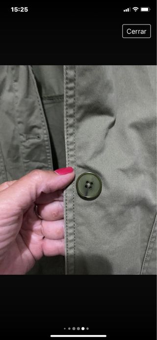 Chaqueta verde militar 