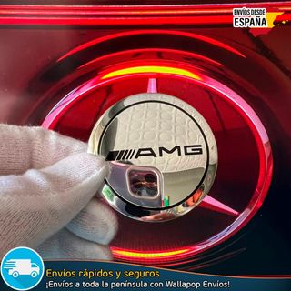 X4 Emblemas AMG Mercedes 56mm Pegatinas Tapacubos
