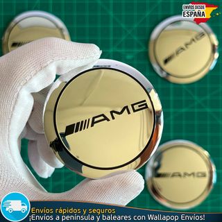 Emblemas AMG Mercedes 56mm Tapas Llantas (4 Uds)