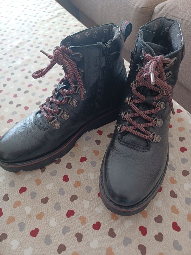 botas piel para montaña. talla 37