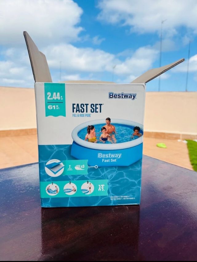 Piscina hinchable mediana