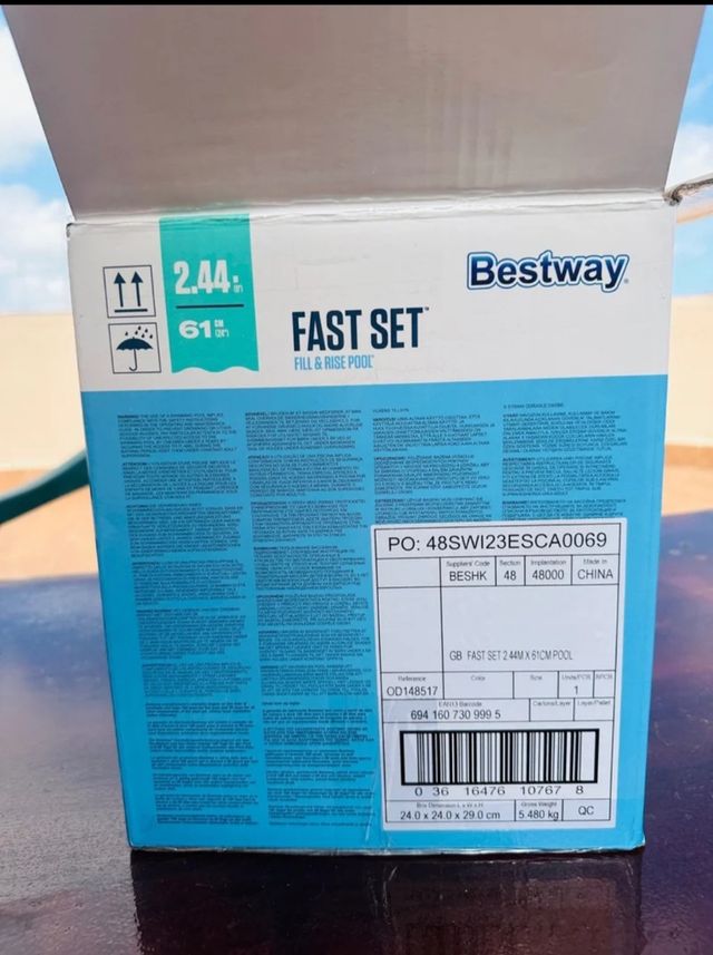 Piscina hinchable mediana