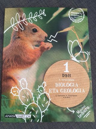 Libros de biología y geología 1.ESO anaya