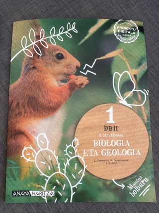 Libros de biología y geología 1.ESO anaya