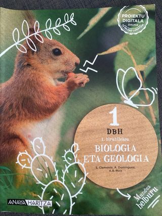 Libros de biología y geología 1.ESO anaya