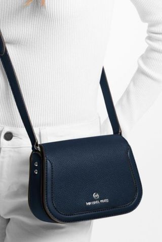 Bandolera Michael Kors azul marino original