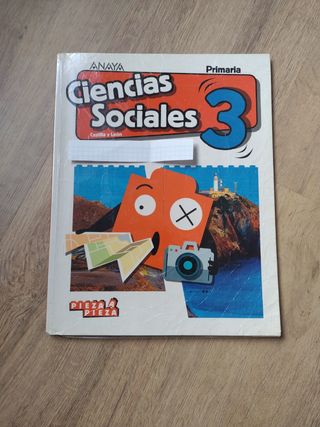 Libro Sociales 3° y 4° primaria Cencias. Anaya. 