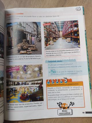 Libro Sociales 3° y 4° primaria Cencias. Anaya. 