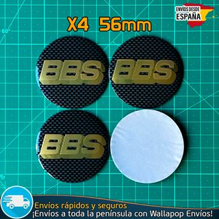 X4 Emblemas BBS 56mm Pegatinas Tapacubos Llantas