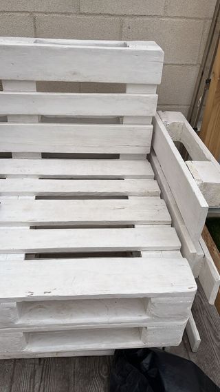 CONJUNTO SOFAS PALETS JARDIN + COJINES LIDL