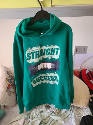Felpa con cappuccio 13/14 anni