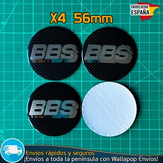 X4 Emblemas BBS 56mm Pegatinas Tapacubos Llantas