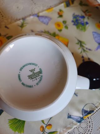 Caffettiera bianca ceramica bavaria 