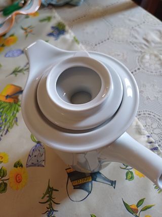 Caffettiera bianca ceramica bavaria 