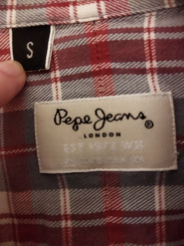 Camisa cuadros Pepe Jeans. Sin usar.T:S