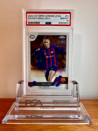 ⚽ Cromo SALMA PARALLUELO #51 👉 PSA 10