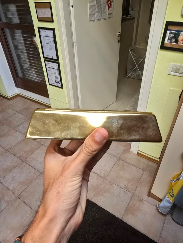 Salvadanaio Lingottto d'oro 